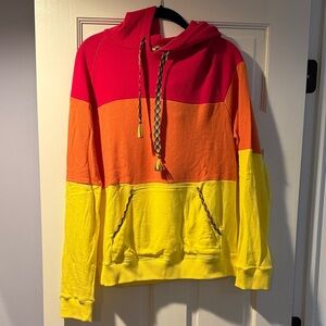 Faherty Women’s Hot pink, Orange, and Yellow Hoodie